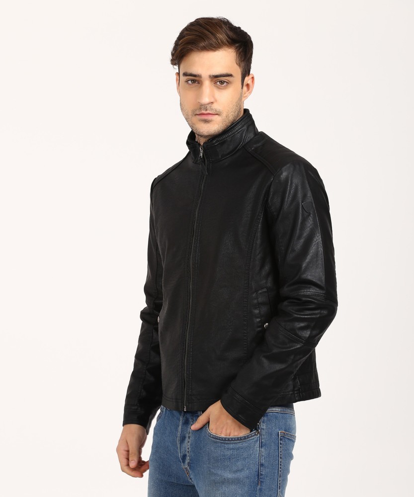 Us polo assn leather on sale jacket