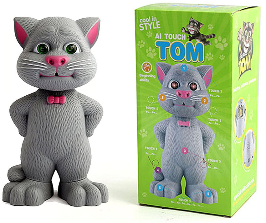 SAISAN Talking Tom with AI touch sensitive and recording for kids