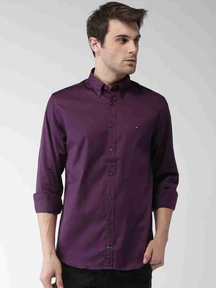 Purple tommy 2024 hilfiger shirt