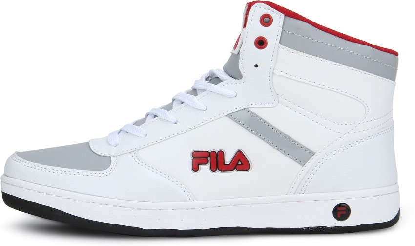 All white best sale fila high tops