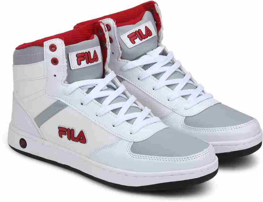 High top cheap white filas