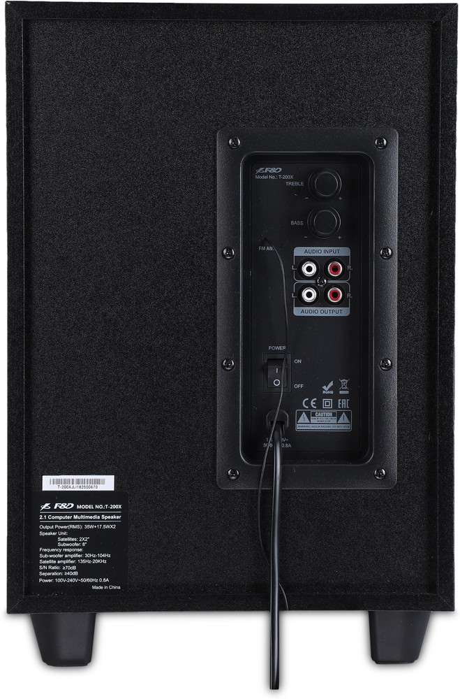 F&d home theatre t200x best sale