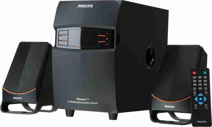 Philips dhoom fm 2.1 multimedia speaker system remote sale