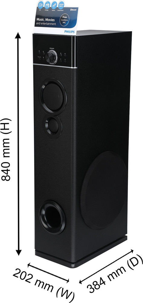 Buy PHILIPS SPA9120B 94 120 W Bluetooth Tower Speaker Online from