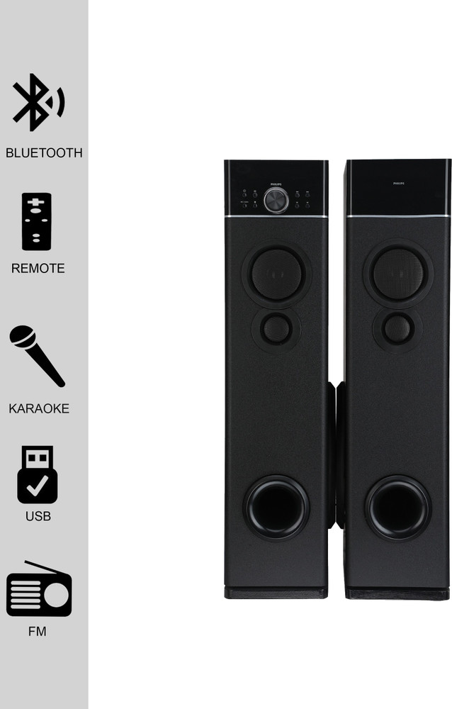 Philips spa9120b best sale tower speaker