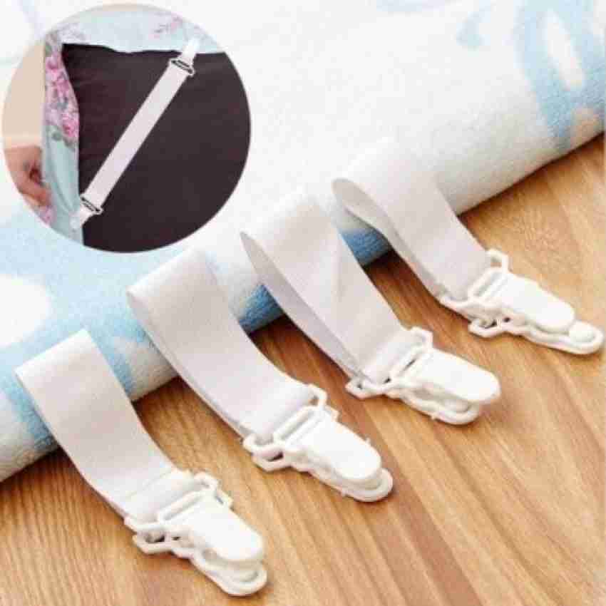 MOONSHINE 4x Bed Sheet Grippers Clip Holder Fasteners Set Elastic Under Bed  Storage Price in India - Buy MOONSHINE 4x Bed Sheet Grippers Clip Holder  Fasteners Set Elastic Under Bed Storage online at