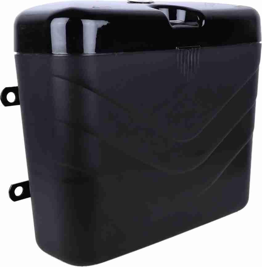 AutoVHPR Luggage Box Black Plastic Motorbike Saddlebag Price in