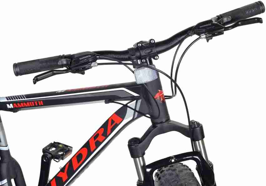 Hydra Mammoth Fat Bike With Disc Brake For Adults Black Red 26