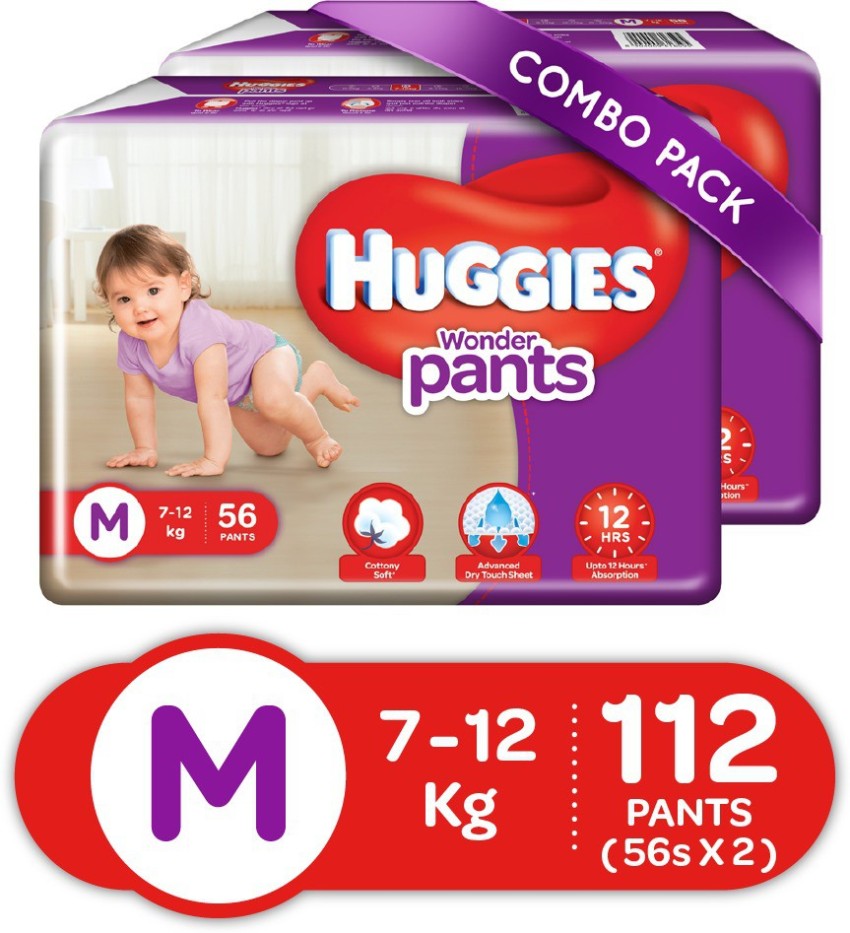 Buy Huggies Wonder Pants M 76 count 7 12 kg Online at Best Prices in  India  JioMart