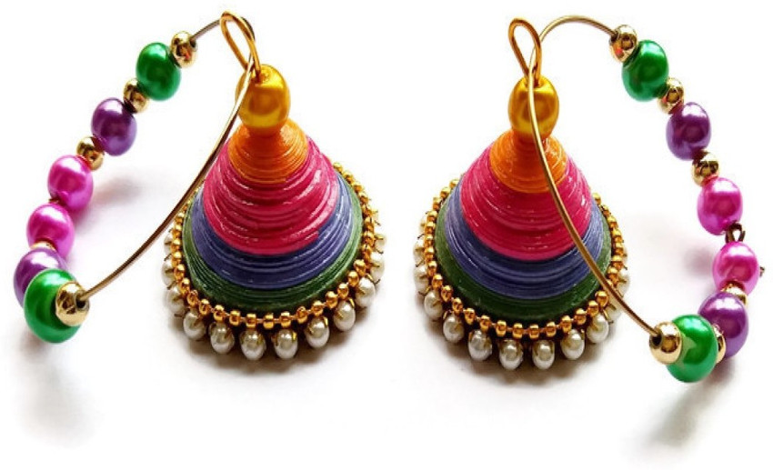 Top 69+ quilling thread earrings best esthdonghoadian