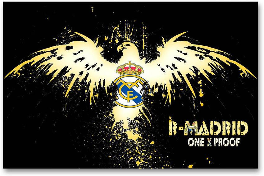 Real Madrid Football Club Wall Poster - Logo - Fan Art - HD Quality  Football Poster Paper Print - Decorative posters in India - Buy art, film,  design, movie, music, nature and