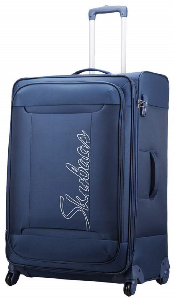 SKYBAGS hexa large size 79 cms Expandable Check in Suitcase 4 Wheels 28 inch blue Price in India Flipkart