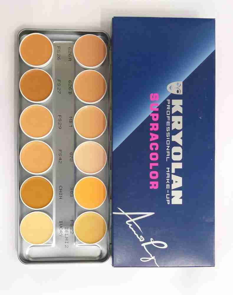 KRYOLAN SupraColor Foundation Palette 12 Color ( Delhi 2 ) Foundation -  Price in India, Buy KRYOLAN SupraColor Foundation Palette 12 Color ( Delhi  2 ) Foundation Online In India, Reviews, Ratings & Features