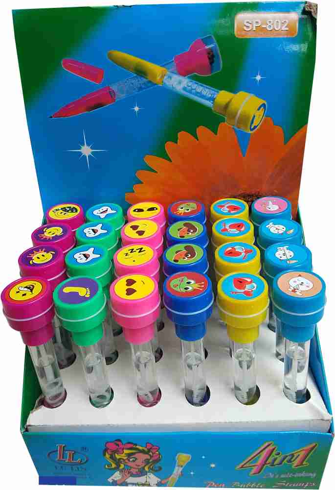 13-HI-13 4 in 1 Stamp With Bubble Pen (Set of 6pcs) Ball Pen - Buy