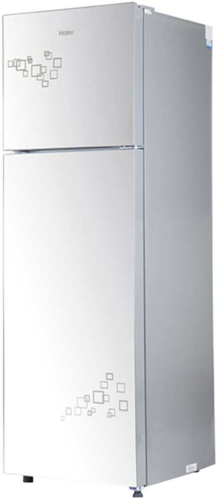 Haier double door fridge online mirror glass