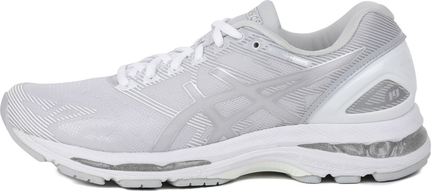Asics nimbus 19 white best sale