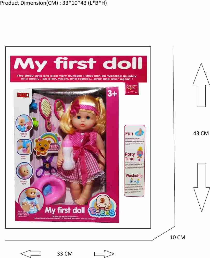 STYLO Girl Baby Doll Pink Play Set Girl Baby Doll Pink Play Set