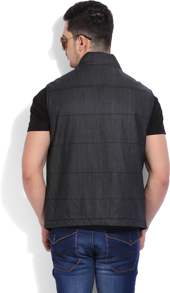 NUMERO UNO Sleeveless Solid Men Jacket Buy CARBON BLACK NUMERO UNO Sleeveless Solid Men Jacket Online at Best Prices in India Flipkart