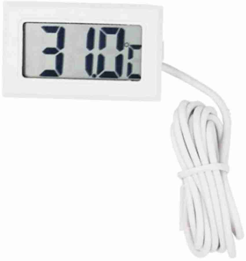 5Pcs Mini LCD Digital Thermometer Hygrometer Fridge Freezer Temperature Humidity  Meter White Egg Inc