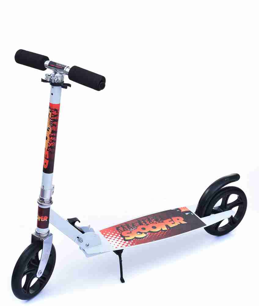 IRIS Kids Foldable Jumbo 200 mm Wheel White 2 Wheel Scooter Kids