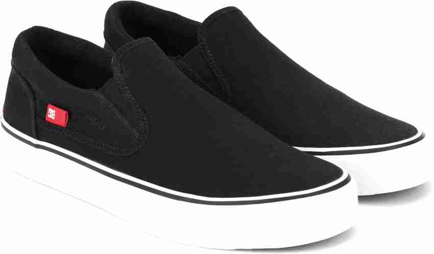 DC Slip On Sneakers For Men Buy BLACK WHITE Color DC Slip On Sneakers For Men Online at Best Price Shop Online for Footwears in India Flipkart