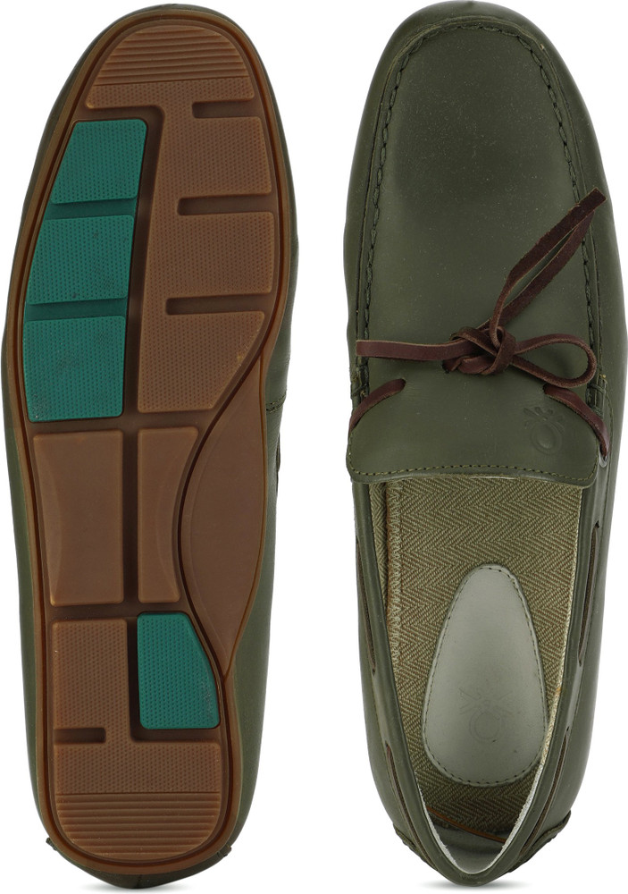 United Colors of Benetton Loafers For Men Buy Olive Color United