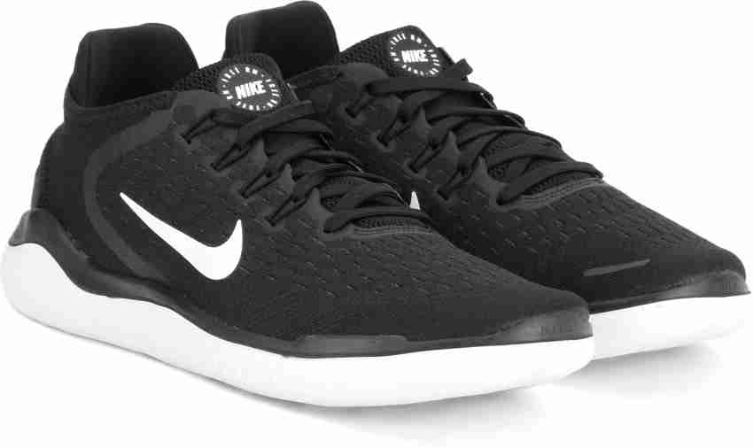 NIKE Free Rn 2018 Running Shoes For Men Buy BLACK WHITE Color NIKE Free Rn 2018 Running Shoes For Men Online at Best Price Shop Online for Footwears in India Flipkart