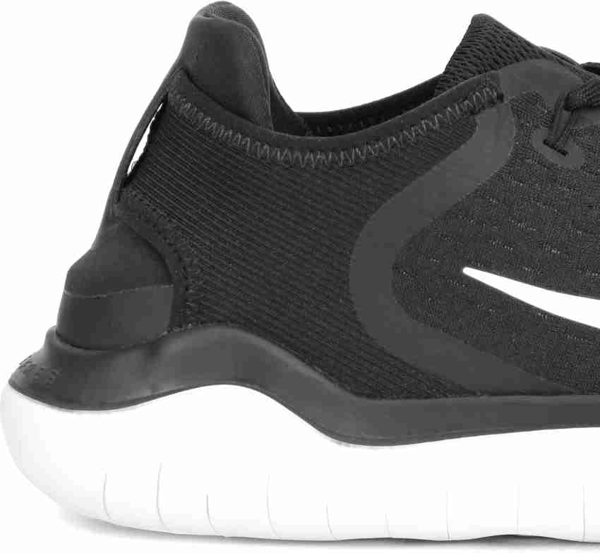 Nike women's free rn 2018 running shoes - outlet black/white