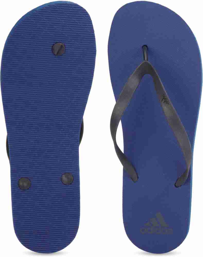 Adidas navy blue flip flops online