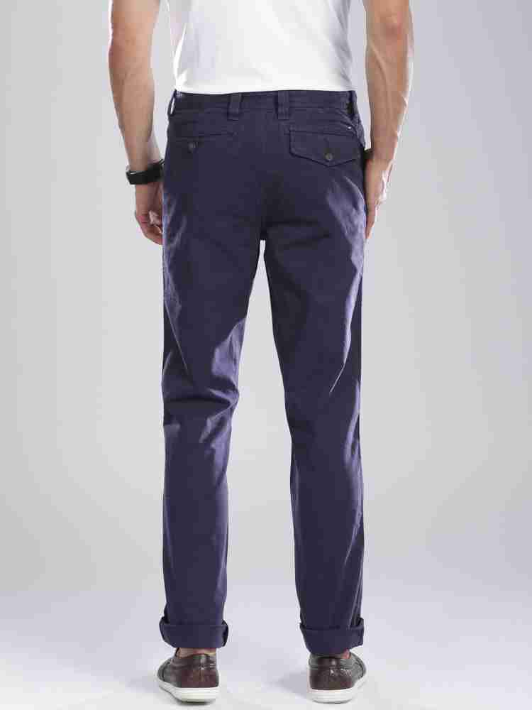 TOMMY HILFIGER Slim Fit Men Blue Trousers - Buy EVENING BLUE-PT