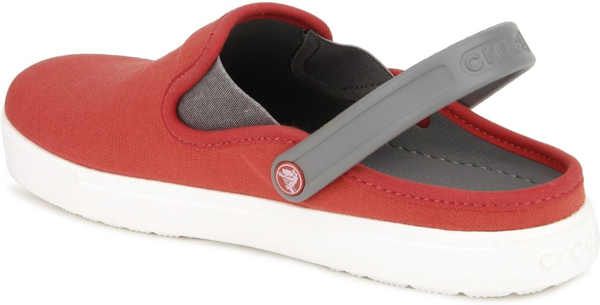 CROCS CitiLane Canvas Clog Men Red Clogs Buy Red Color CROCS