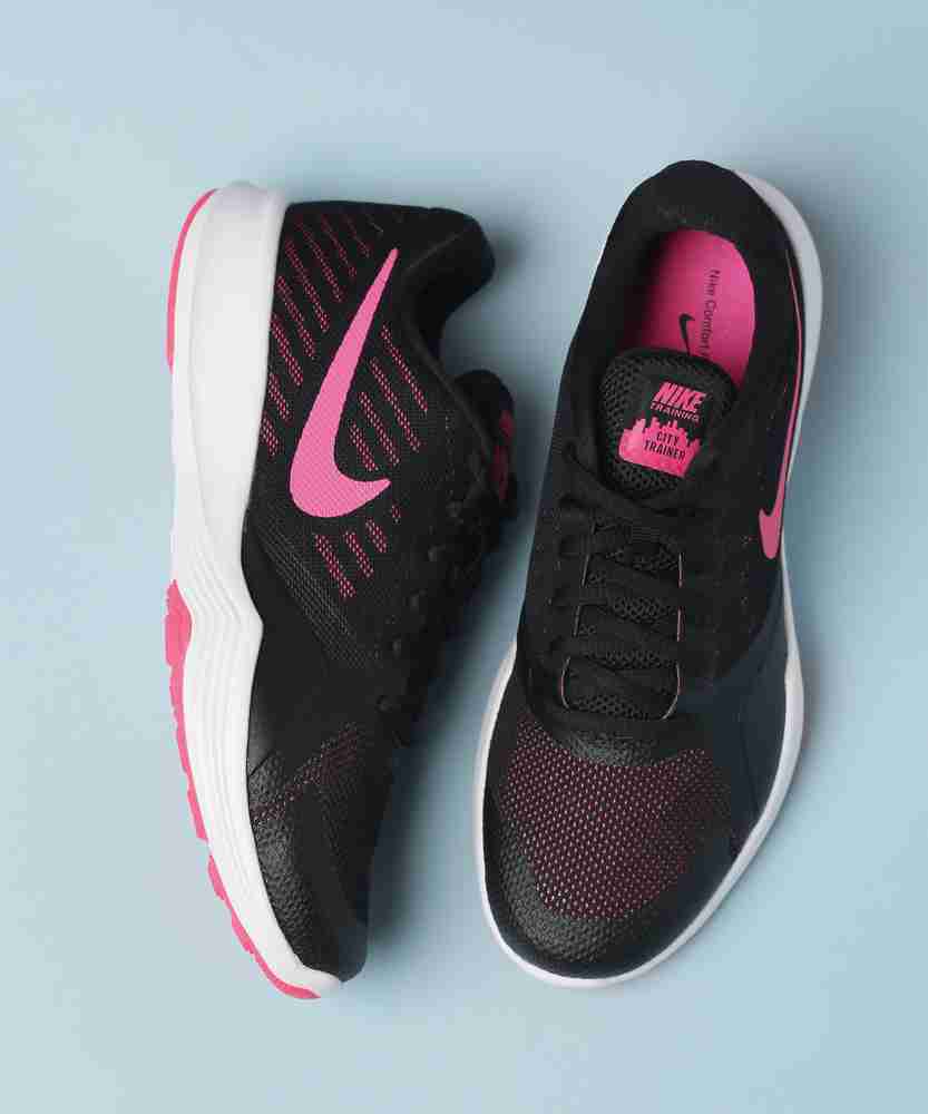 NIKE Wmns City Trainer Training Gym Shoes For Women Buy BLACK HYPER PINK Color NIKE Wmns City Trainer Training Gym Shoes For Women Online at Best Price Shop Online