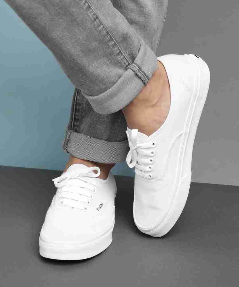 Canvas vans white sale