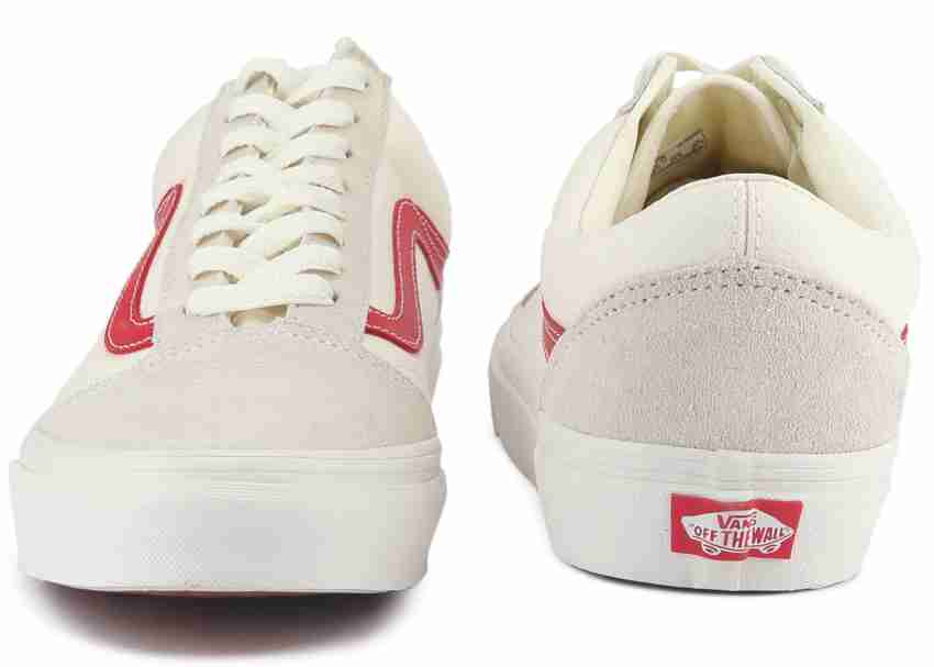 Vans old skool outlet white rococo red