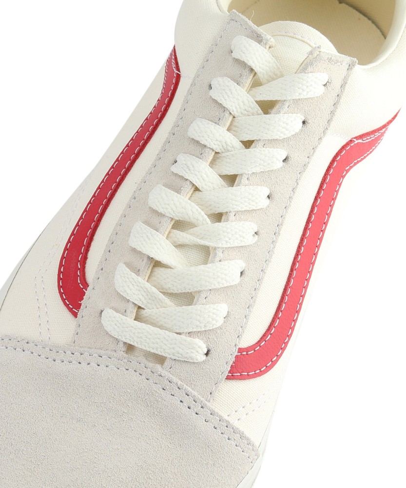 Vans old skool white rococo clearance red