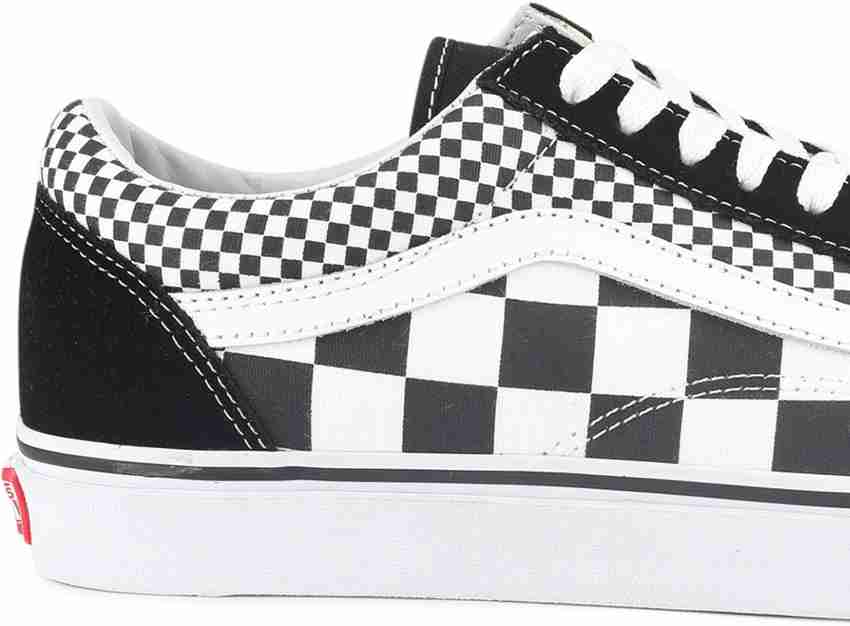 vans old skool mix checker noir