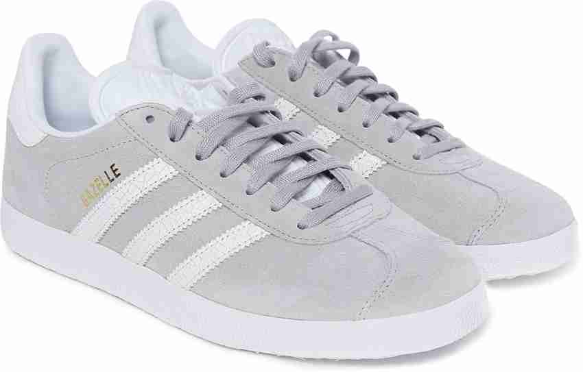 Adidas gazelle light grey suede womens hot sale