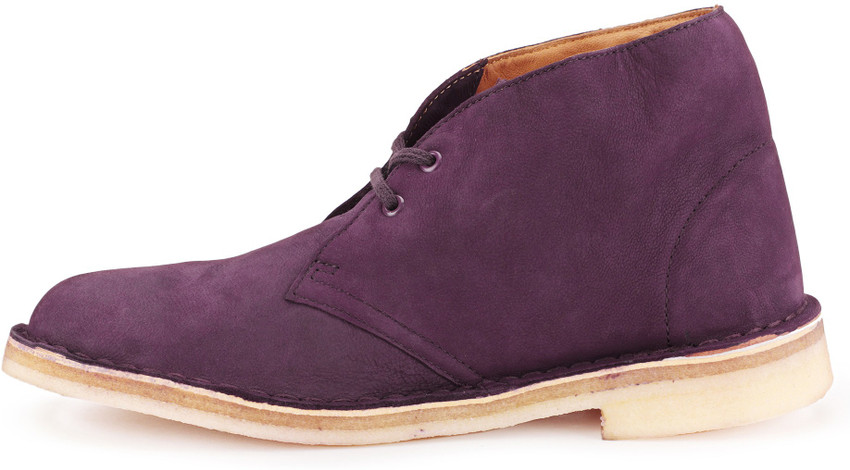 Buy Purple Color CLARKS Desert Boot. Aubergine Corpate Casuals
