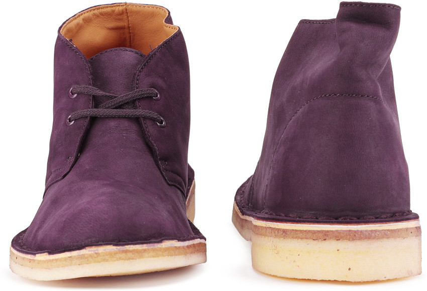 Clarks desert boots mens purple 2025