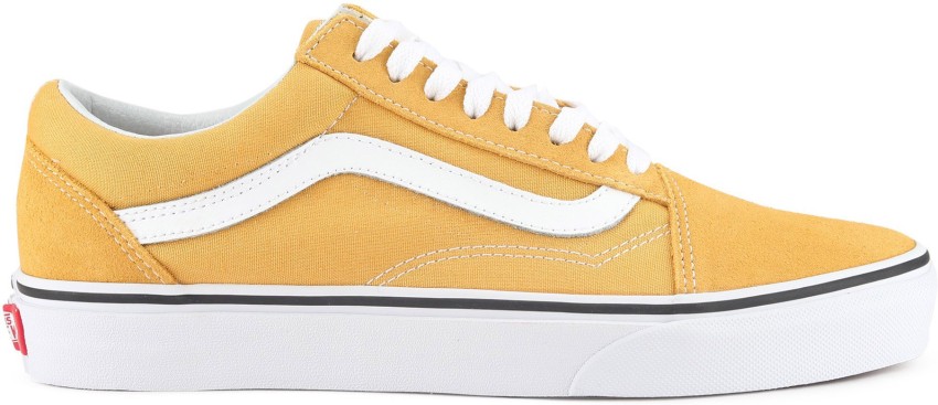 Old skool vans sales yellow womens