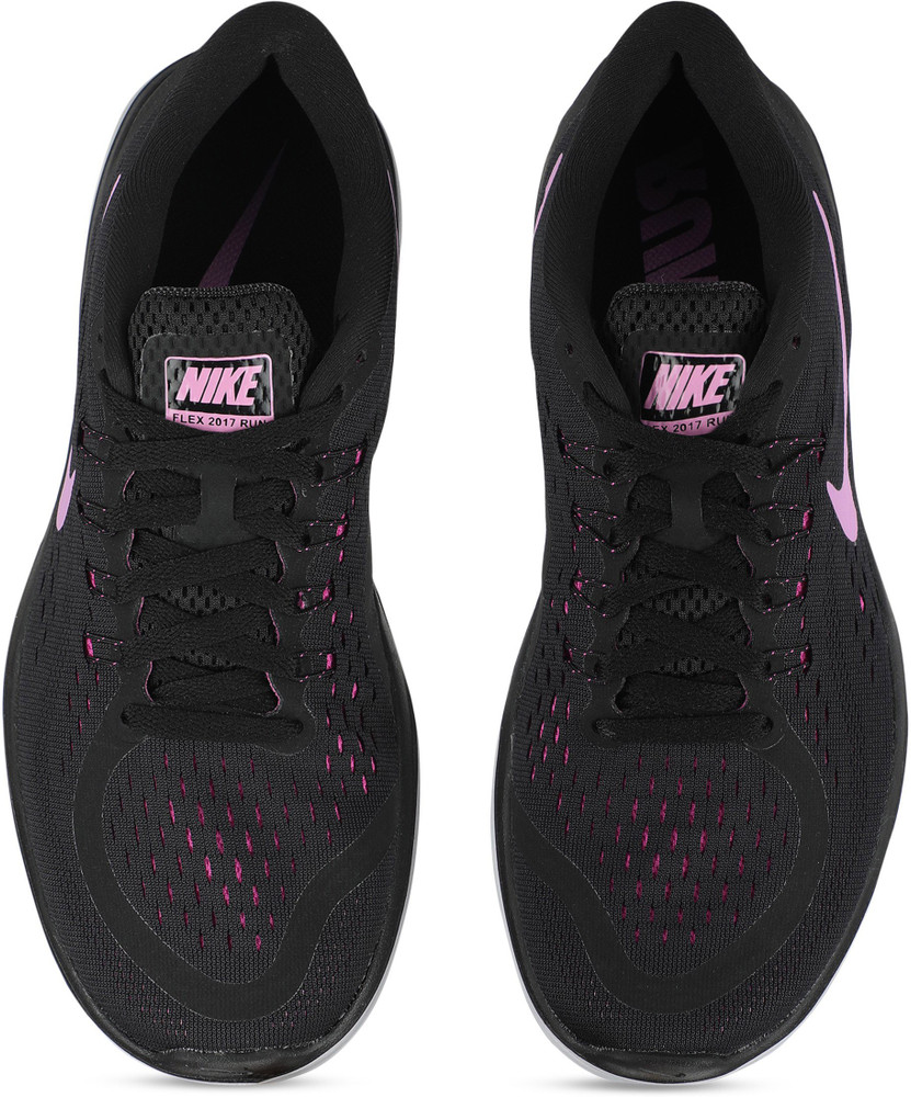 nike flex run 2017 women's black