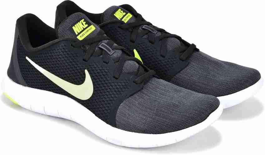 Nike flex contact 2 black best sale running shoes