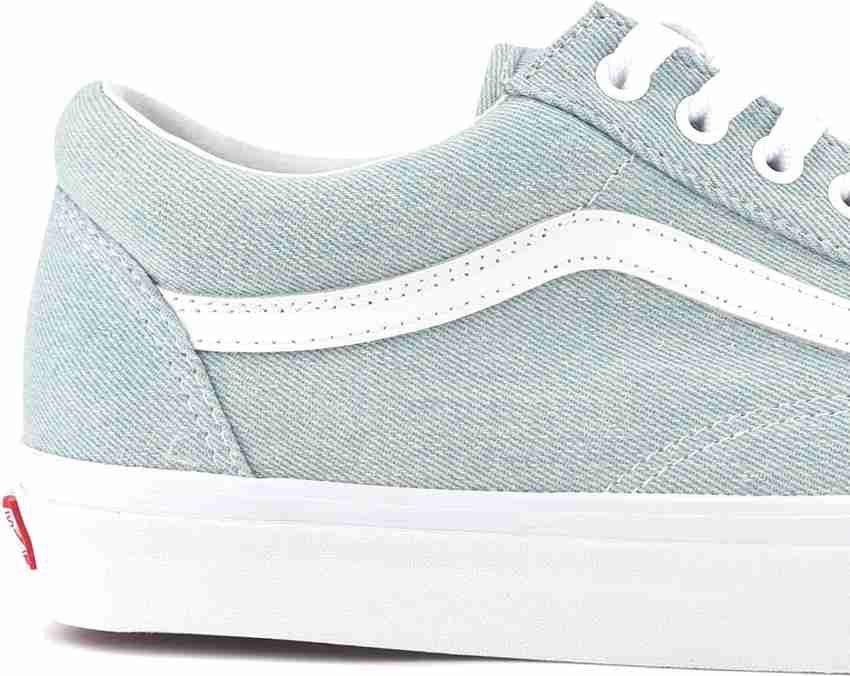 Vans old skool hotsell denim baby blue