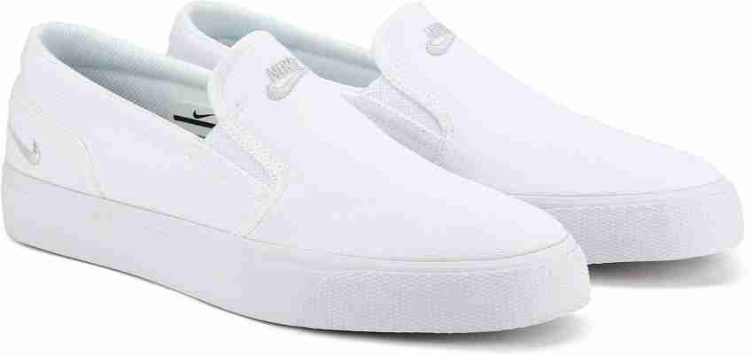 NIKE WMNS TOKI SLIP CANVAS Sneakers For Women Buy WHITE MTLC PLATINUM Color NIKE WMNS TOKI SLIP CANVAS Sneakers For Women Online at Best Price Shop Online for Footwears in India