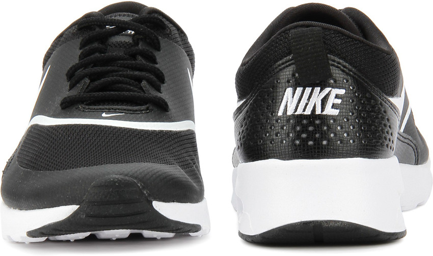 nike white and black air max thea trainers