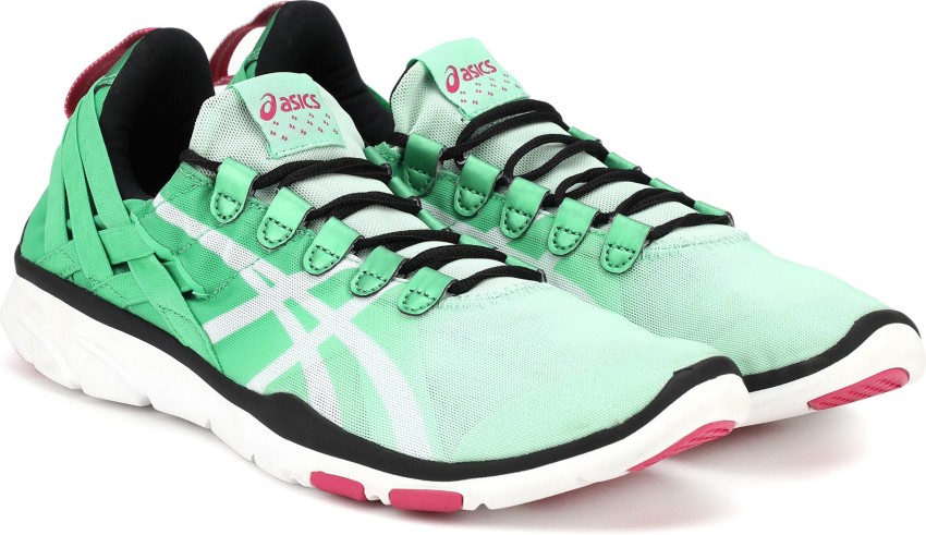 Asics GEL FIT SANA Training Gym Shoes For Women Buy MINT WHITE BLACK Color Asics GEL FIT SANA Training Gym Shoes For Women Online at Best Price Shop Online for Footwears in