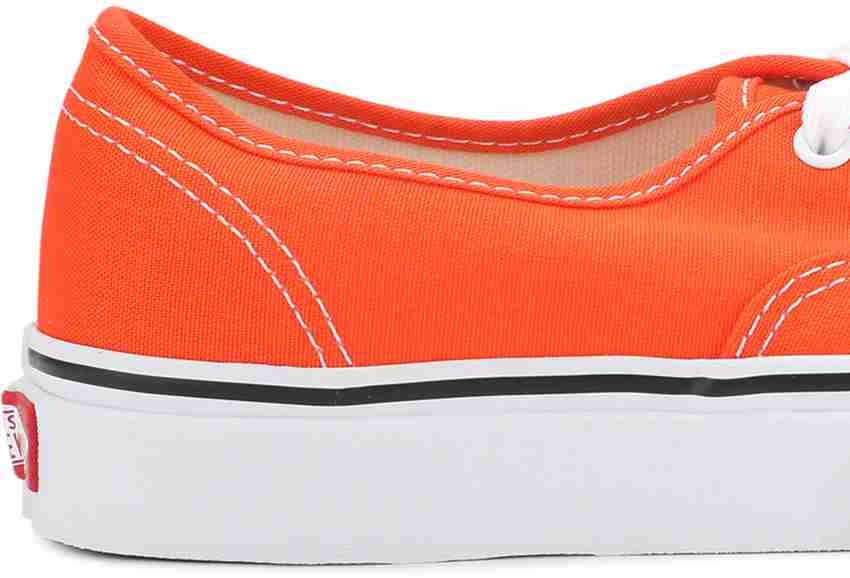 Orange low hot sale top vans