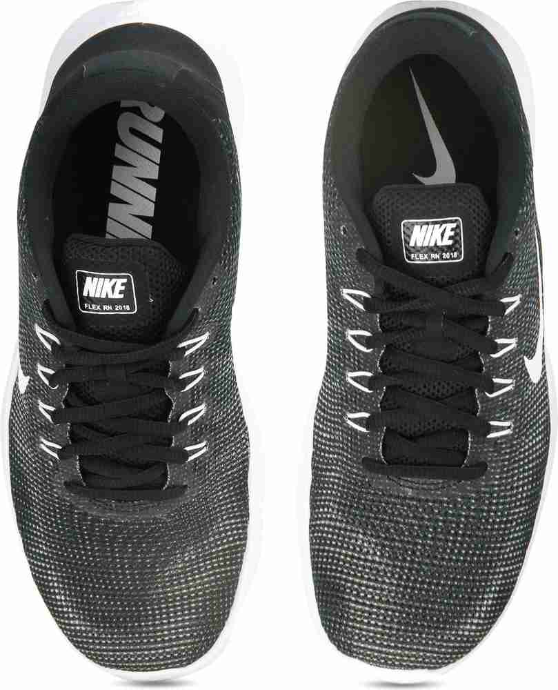 Nike flex rn 2018 black white sale