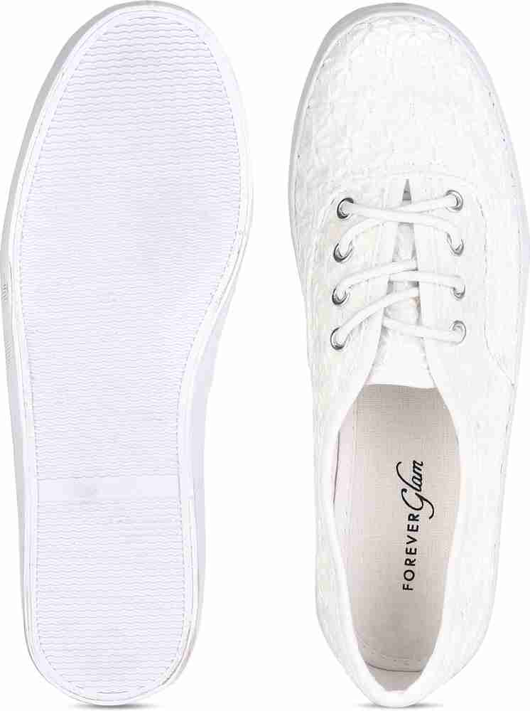 Forever glam white shoes online