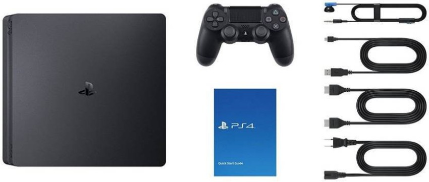 Sony PlayStation 4 (PS4) Slim 500 GB with Uncharted 4, Horizon Zero Dawn  (Complete Edition) and Gran Turismo Sport